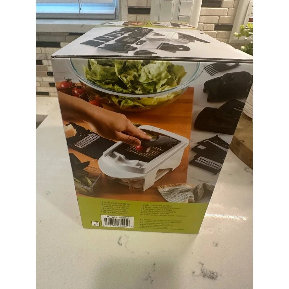 MIU White 11-Piece Vegetable Chopper Slicer Spiralizer‎ Set OS